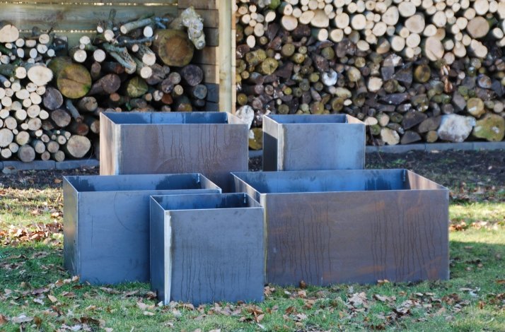 Hjbede uden bund 3mm cortenstl
